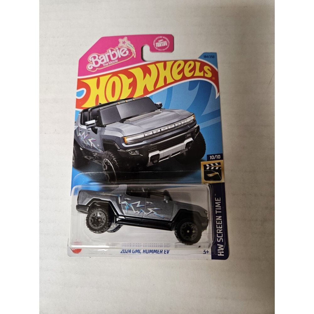 Hot Wheels 2024 GMC Hummer EV Gray Barbie Movie HW‎ Screen Time 2023